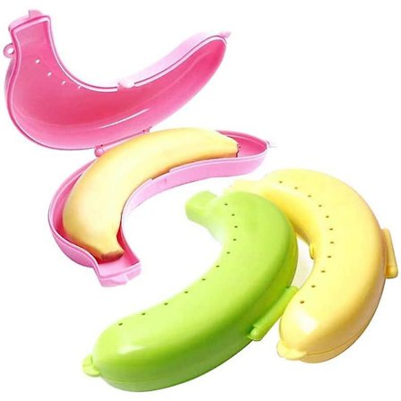 Morsom bananboks, 3-pakks bananboks (bpa-fri), bananboks