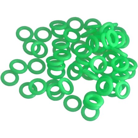 Utomhustillbehör 100 st Tältpinnar Ring Ljus Uppsättning Peg Ringar Tält Spik Ringar