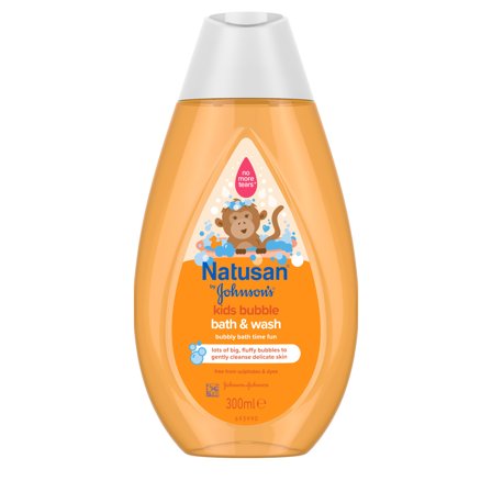 Natusan by Johnson's Kids Bubble Bath & Wash, 300 ml