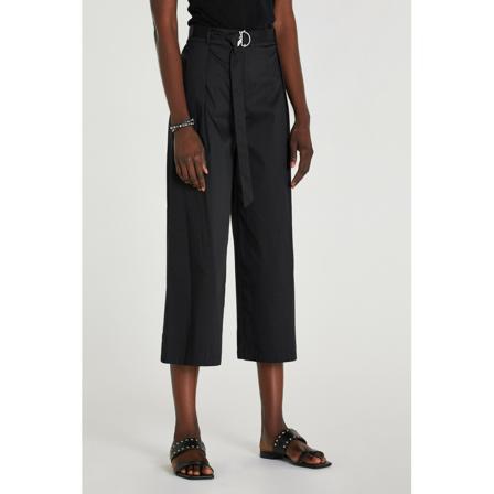 Patrizia Pepe, Palazzo trousers with belt Art. 2P1314A23 Czarny, Kobieta, Rozmiar: M