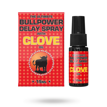 Bull Power Clove Delay Spray 15 ml - Vuxen.fi - Liukuvoiteet - Vuxen.fi - Parempaa seksiä naiselle & miehelle