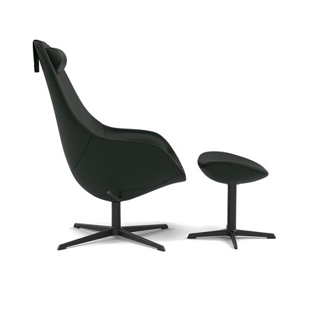 Varier Furniture Kokon - Green Leather - Black base