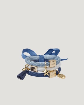 Dark Department Hair Ties 3 pk Charm Combo Blå Accessoarer Tjej - Kids Brand Store