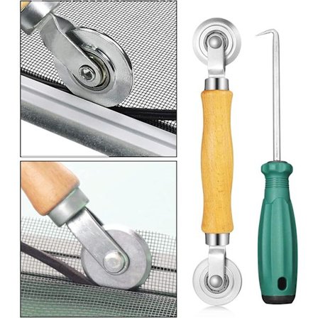 2 stk. Rullende Verktøy for Myggnett, Rullende Verktøy for Myggnett