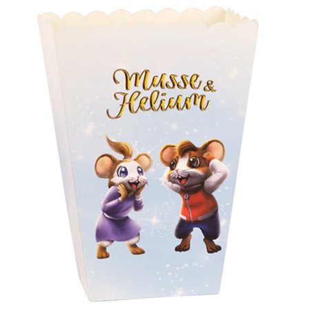 Musse & Helium Juhla Popcorn astiat 8-pack