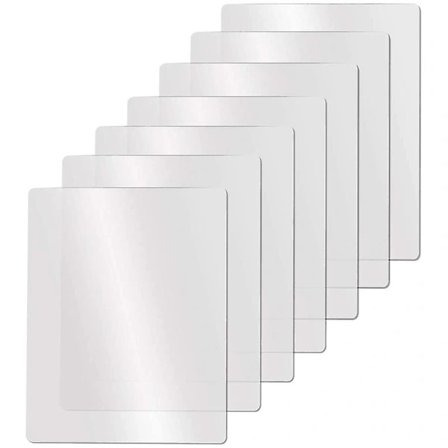 【PP】 Klara Fleksible Skærebrætter i Plast, Frostede Klare Køkken Skærebrætter 17.5 Gennemsigtige