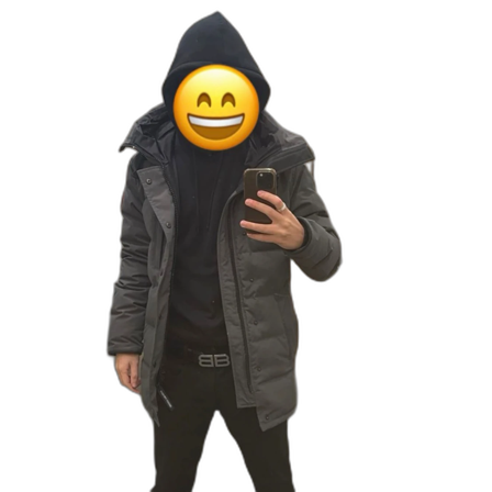 Äkta Canada Goose Carson Parka Grå Fusion Fit (Byten)