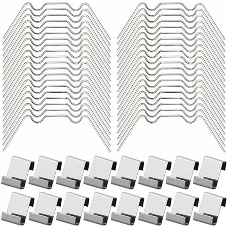 100 st Greenhouse Glazing Clips inklusive 50 st W-typ Greenhouse Stai