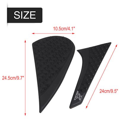 Par MC-greppdynor för bensintank, halkfria, för Kawasaki Z800 13-16