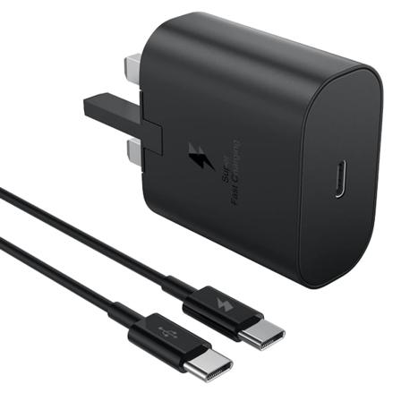 USB C-laddningskontakt Snabb och säker telefonladdningsadapter för GalaxyS23, S22, S21, S20, S10, Note 20, A53, A52, A33 A72 Black - UK