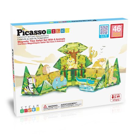 Picasso Tiles Magnetic Safari set 46 delar