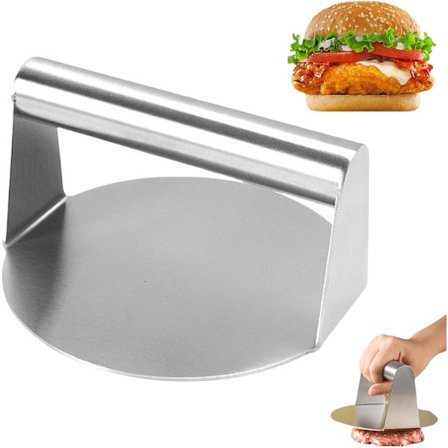 Burgerpress Rostfritt Stål Hamburgerpress Burger Smasher Smash Burger Press Bacon Press Smash Burger Kit Burgerpress Gjutjärn