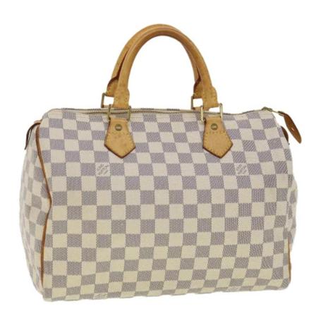 Louis Vuitton Vintage, Pre-owned Canvas handbags Wit, Dames, Maat:ONE Size,leather