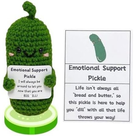 Mini Rolig Positiv Potatis med Positivt Kort Kreativ Söt Ull Inspirerande Potatis Virkad Docka Uppmuntrande Presenter till Vänner Fest Dekoration