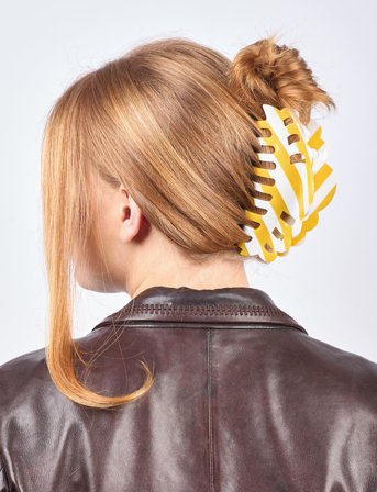 SUI AVA Emma Striped Giga - Yellow - ONE SIZE