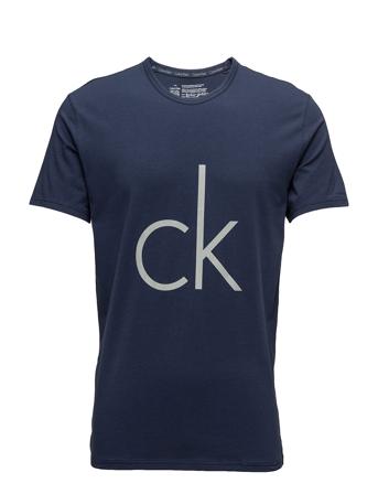 S/S Crew Neck T-shirts Short-sleeved Blå Calvin Klein