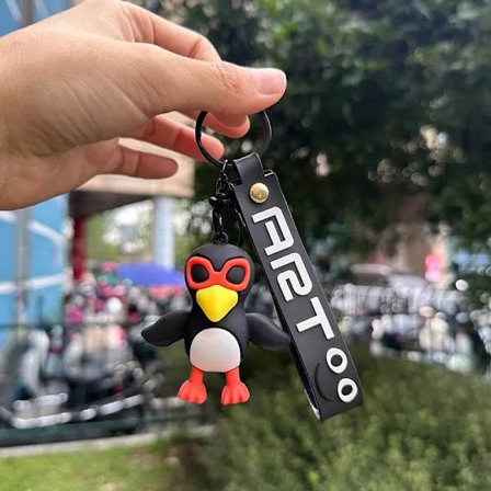 Tralalero Tralala Dyr Nøkkelringer Anime Tung Tung Sahur Brainrot Bilnøkler Ring Actionfigurer Leke Nøkkelringer Vesker Anheng(HK)