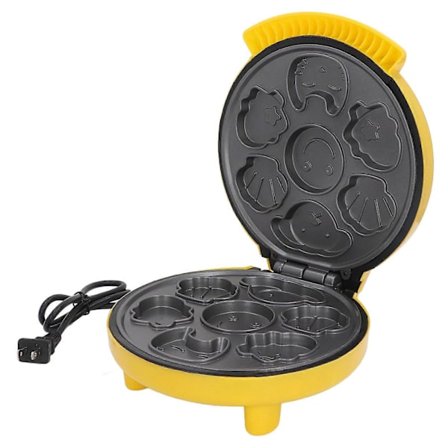 Animal Mini Vaffeljern Dobbeltsidig Oppvarming Multifunksjonell Tegneserie Morsom Form Elektrisk Vaffeljern for Barn Pannekake Frokost