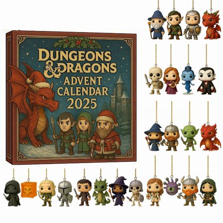 Dungeons & Dragons 2025 24-dages Julekalender Blind Box Surprise