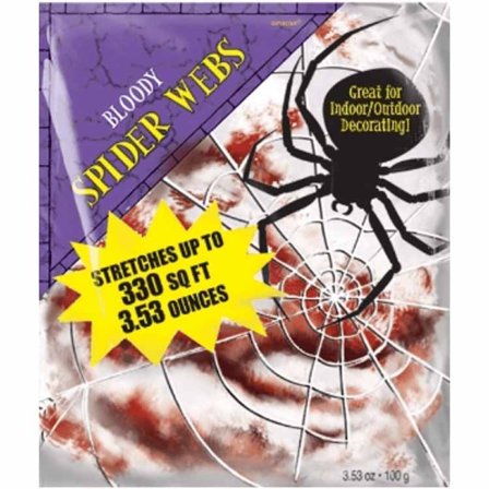 Spindenett rødt og hvitt