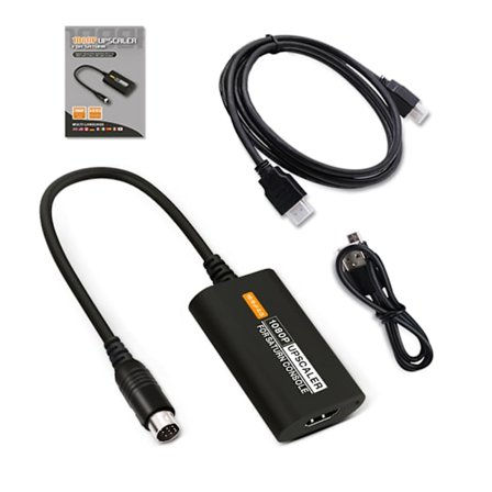 HDMI-kompatibel konverter for SEGA for Saturn SS 1080p Upscaler 4:3/16:9 Aspect Ratio Switch S-video Input HDTV Adapter