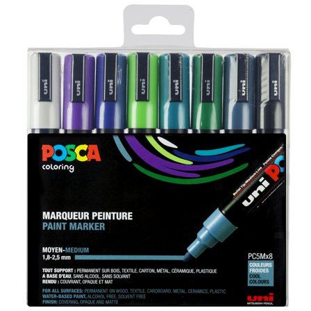 PC-5M Cool Colours Set of 8