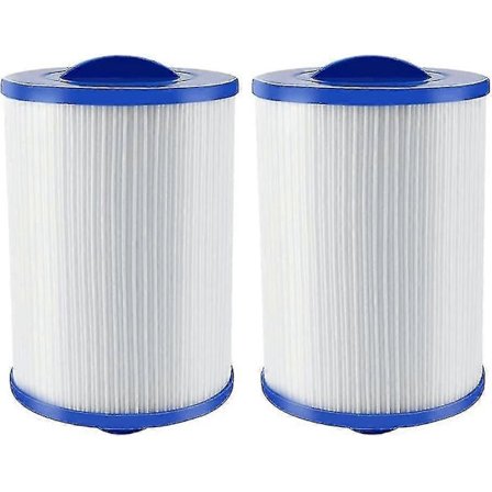 2-pack Spa Badtunna Filter, Poolfilter Ersättning 24,4 x 15 cm för Pool Enkel Installation Filterpatron Ersättningsrör Poolrengöring