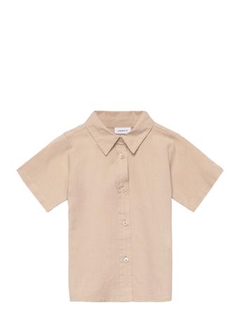 Nmmhommas Ss Shirt Beige Name It