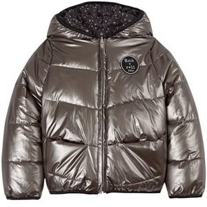 Kids - IKKS Silver Branded Puffer Jacket 8 Years - Coats and jackets - 8 years - Silver - Mädchen