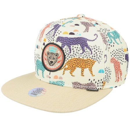 Djinns - Béžová snapback Kšiltovka - 6p Gepard Linen Khaki Snapback @ Hatstore