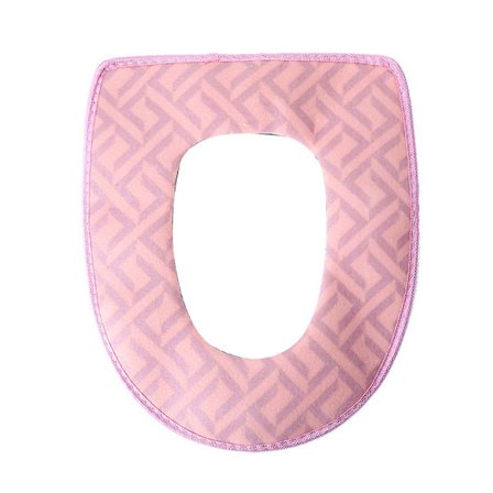 Toiletbetræk Sæde Låg Pad Fløjl Varm Badeværelse Vinter Vaskbar Toilet