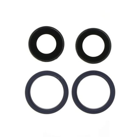 Original iPhone 13 Mini/13 Kameralins med Ram - Svart