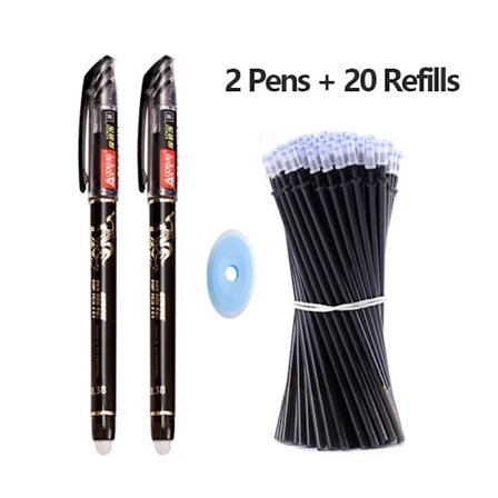 23 st Raderbara Gelpennor Set Kulspetspennor 0,5 mm Muti-Färger Bläck Tvättbart Handtag Skol- och Kontorsmaterial Skrivmaterial