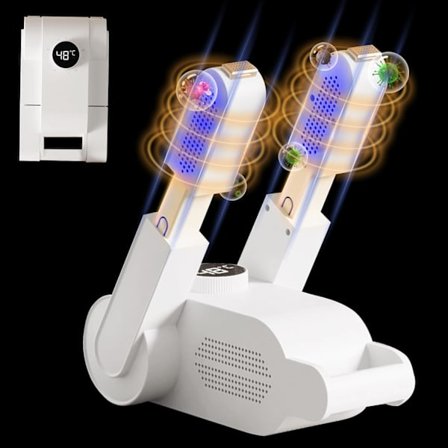 Sähköinen kenkäkuivain, saapaskuivain digitaalisella näytöllä, laskettelukenkäkuivain, kenkien ja saappaiden lämmitin, otsoni