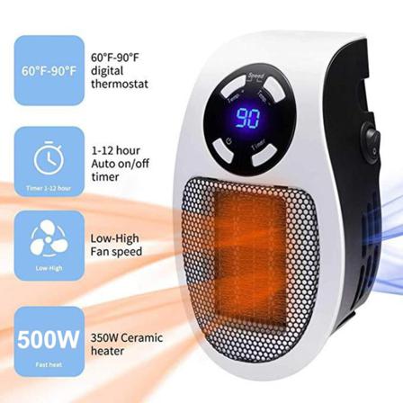 Elektrisk Minivärmare Small Desktop Ultra-tyst Söt Varm