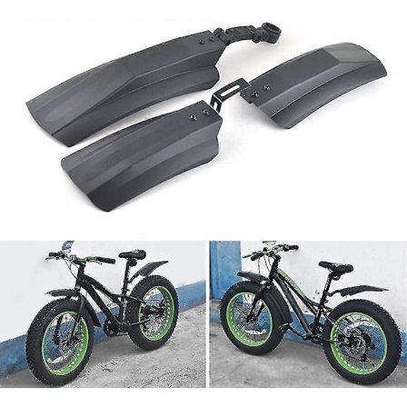 Cykelskærme, 26 Tommer Plastik Cykel For- & Bagskærme Holdbare Dæk Skærme Til Fedtdæk Mountainbike