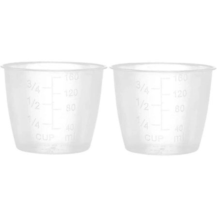 【PP】2-pack Transparenta Mätkoppar i Plast för Ris, Ersättningskoppar för Elektrisk Riskokare, Köksartiklar, Klar, En Storlek