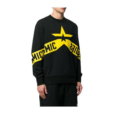 Diesel Men's Sweatshirt Sort, Herre Sweatshirts