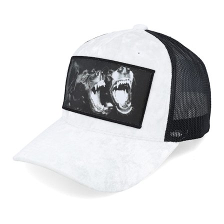 Calza Pennello - White trucker Czapka Z Daszkiem - Dogs Velvet White/Black A-frame Trucker @ Hatstore