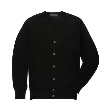 Brooks Brothers Merino Wool Cardigan Sort, Herre Cardigans