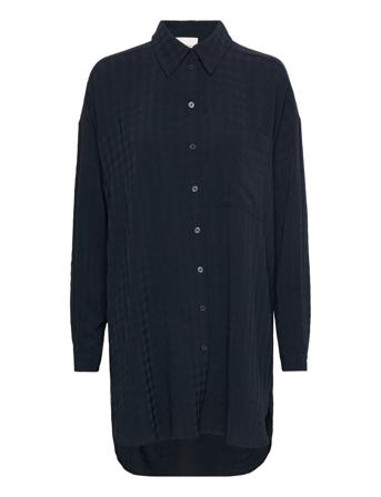 Halnamw Boxy Shirt Blue My Essential Wardrobe