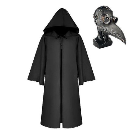 Pestlæge Reaper Cosplay Voksen Børn Karneval Halloween Kostume Med Steampunk Maske_nn -a