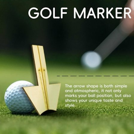 Uclet Putting Alignment Tool - Tremarkør for Ballsport, Kompatibel med Golfsiktemidler for å Forbedre Nøyaktigheten og Redusere Tre-Putts[D]