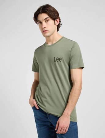 Lee Jeans Medium Wobbly Lee Tee - Green - S