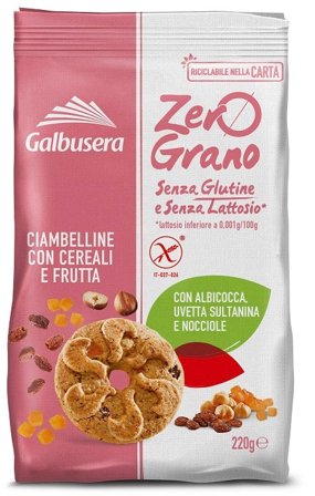 Zerograno Frollini Cereali Frutta 220 g