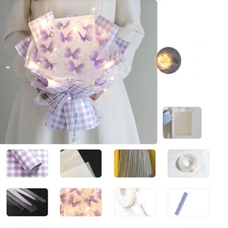 Perhoskimppuja Perhonen kukka PURPURIA 11 KPL 11 KPL