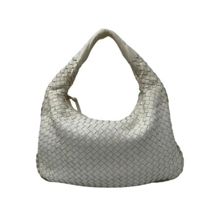 Bottega Veneta Vintage Pre-owned Leather shoulder-Tass , Wit , Dames , Maat: ONE Size Vintage Tassen
