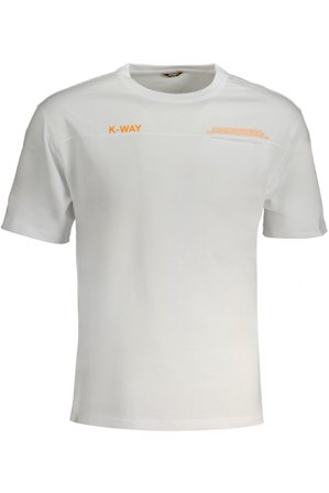 K-way T-shirt Maniche Corte Uomo Bianco