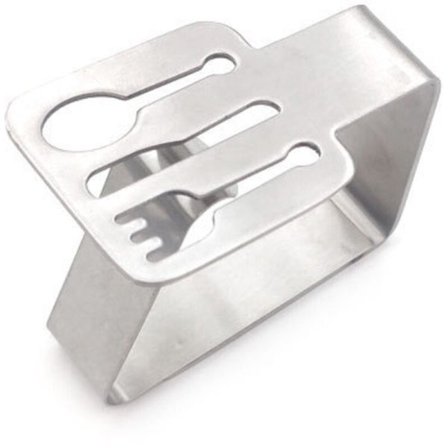 Bordduk-klemmer i rustfritt stål for utendørs bruk, 5 stk