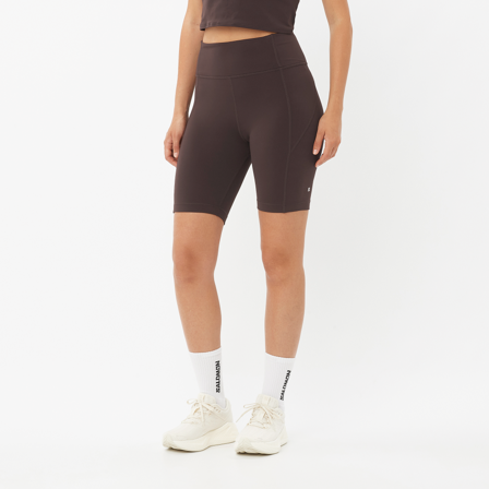 Salomon - Trikoot Vaatteet Shkout Bliss Sht Tght 8 W - Coffee Bean